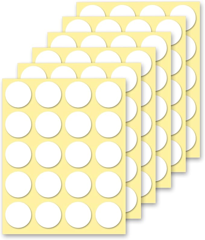 120Pcs Sticky Clear Adhesive Dots, 25mm/0.98" Double Sided Glue Dots, Removable by Unknown