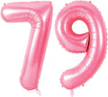 Number 79 Balloons for 79th Birthday Party Decorations, 0-100 Large No.79 by Joycard