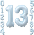 40" Light Blue Foil Number 13 Balloon by TNCDJKPA