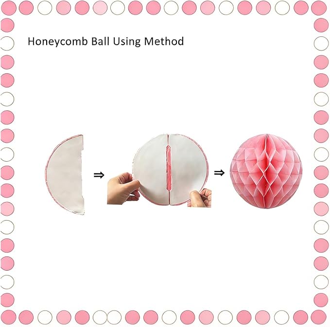 12Pcs Paper Honeycomb Balls Decorations Hanging Tissue Paper Pom Poms Honeycomb - Image 9