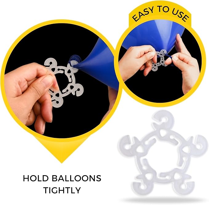 Miliocry 60 PCS Balloon Clips, Balloon Arch Clips, Balloon Connectors Clip - Image 4