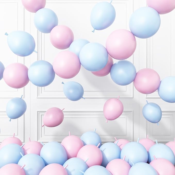 Pink Blue Link Balloons by BTZO
