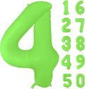Fluorescent Green Number Balloon 40 inch Giant Foil Helium Balloons Green by Yeodong