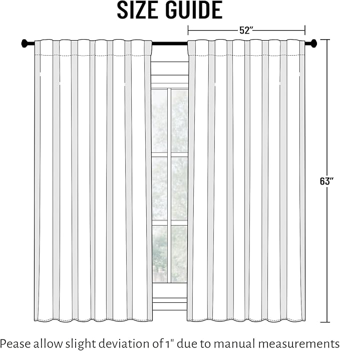 Yakamok Black Blackout Curtains - Image 2