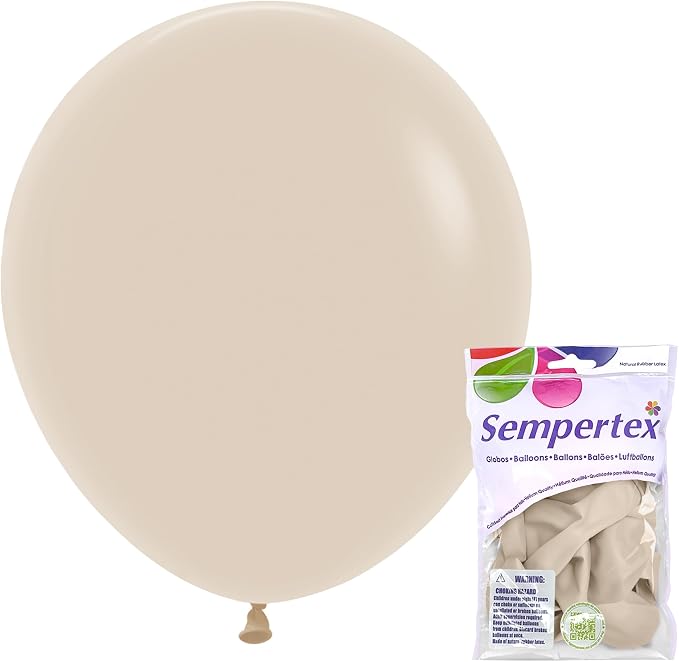 Sempertex Deluxe White Sand Balloons, 18 Inch, vibrant color, ships uninflated by Sempertex