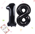 40 inch Number Balloon 0-9 Black Large Number 18 Balloons, Digital Balloons by Smlpuame