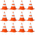 12 Pcs Halloween Orange Traffic Cone Hats Funny Unisex Halloween Costume Road by Unknown