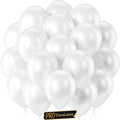 Pro Duralatex Pearl White Extra-Thick Balloons 120 Pack 10 inch | Pearlescent by Bezente