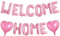 TONIFUL 16 Inch Pink WELCOME HOME Foil Letter Balloons Banner Decorations | by TONIFUL