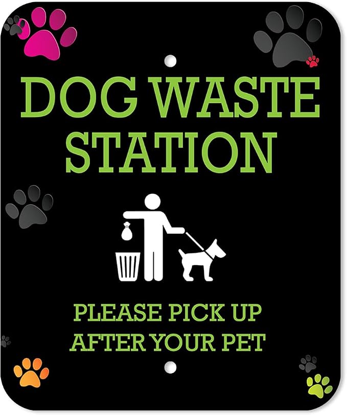Zero Waste USA - DISPENSE-ART™ Roll Bag Dispenser & Sign - Colorful Paws | - Image 2
