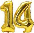 Number 14 Balloon Foil Mylar Balloons by YPSelected