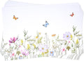 Floral Paper Placemats 50 Pack Wildflower Butterfly Table Mats Disposable by GiftBoutique