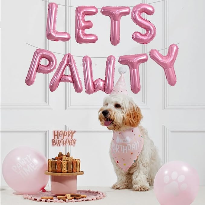TONIFUL Light Pink Letter Balloons 2 Set 16 Inch A-Z Custom Alphabet Banner | - Image 6