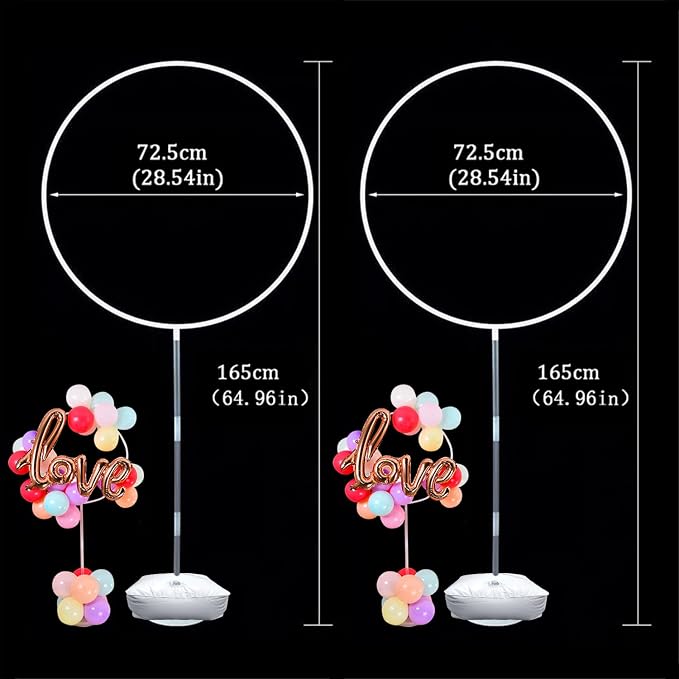 Faylapa Balloon Round Arch Column Stand Set of 2 Pack, Stand Round Balloon - Image 9