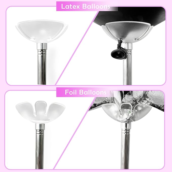 YALLOVE Set of 4 Reusable Balloon Cups | Replacement Top Holder Exclusively - Image 4