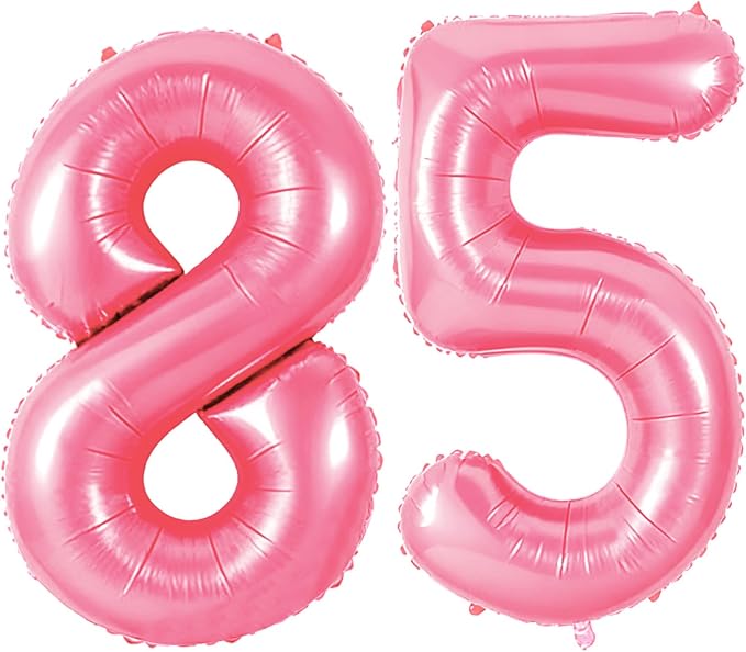 Number 85 Balloons for 85th Birthday Party Decorations, 0-100 Large No.85 by Joycard