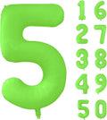 Fluorescent Green Number Balloon 40 inch Giant Foil Helium Balloons Green by Yeodong
