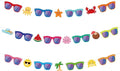 Hooqict Summer Party Banner Decorations Colorful Sunglasses Banner Garland Sign by Hooqict