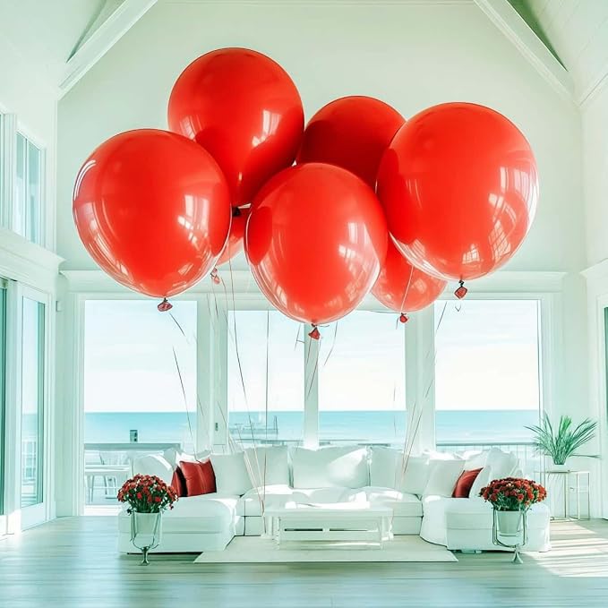 30 Pack Red Balloons 36 Inch Red Latex Party Large Balloon Bulk - Image 5