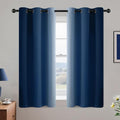Yakamok Ombre Curtains Blue and Greyish White by Yakamok