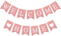 Welcome Home Banner Decorations Glitter Rose Gold Bunting Backdrop by Unknown
