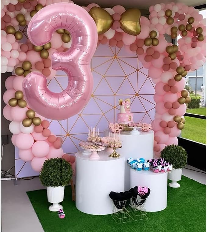 TONIFUL 40 Inch Pink Number 30 Balloon Large Foil 30th Birthday Decorations | - Image 3