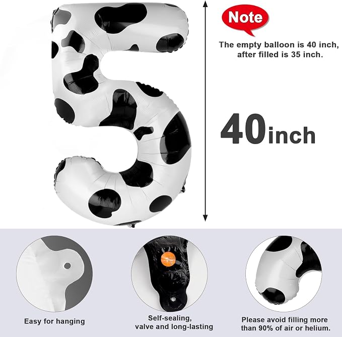 Number 5 Balloons 40 Inch for 5 15 Birthday Party Decorations, - Image 5