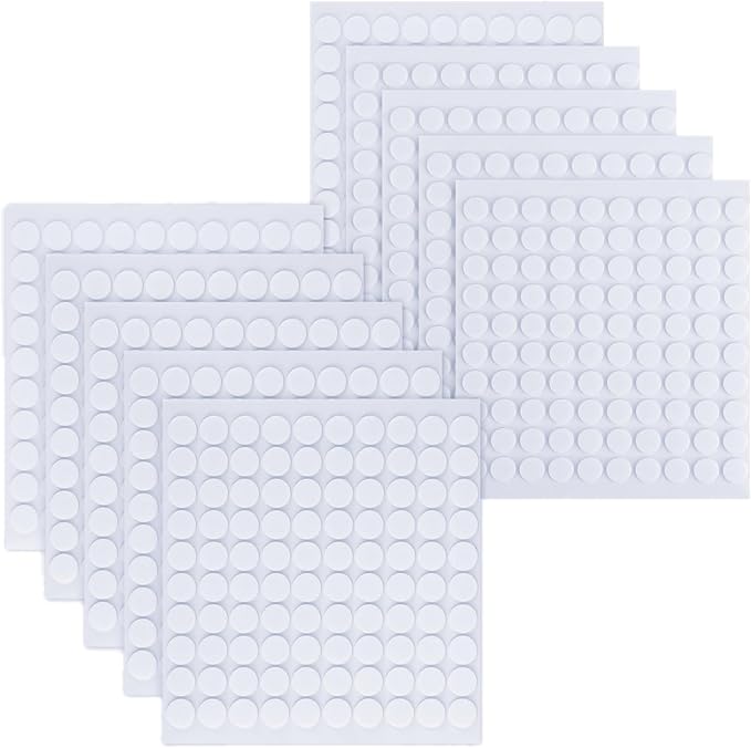 ACFELLE 10 Sheet Foam Round Dots Double-Sided Adhesive 3D Craft Foam Tape by ACFELLE