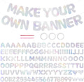 116PCS DIY Banner Customizable Birthday Banners Graduation Banner Custom Party by Unknown