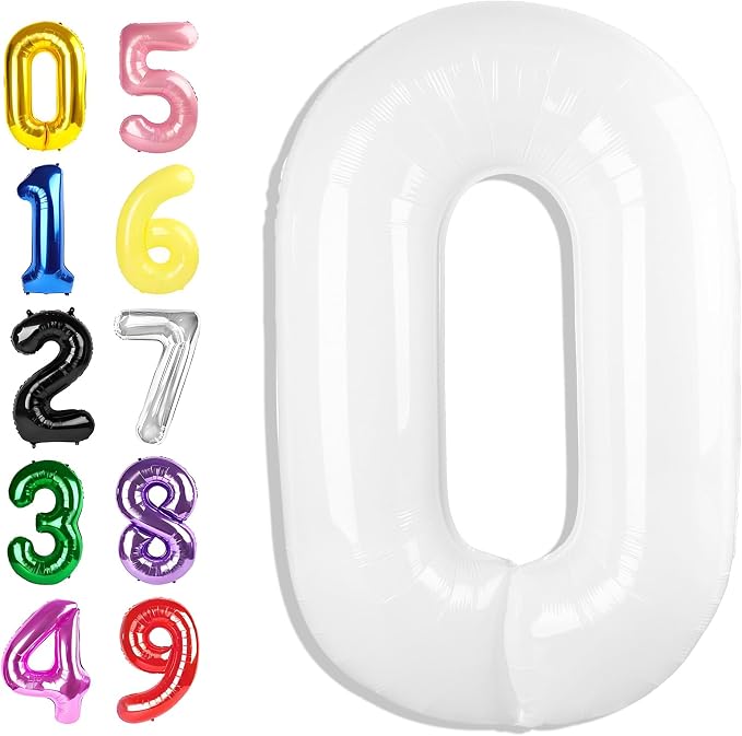 Number Balloons 40 Inch Pink Blue Purple 9 Balloon by Argthjy