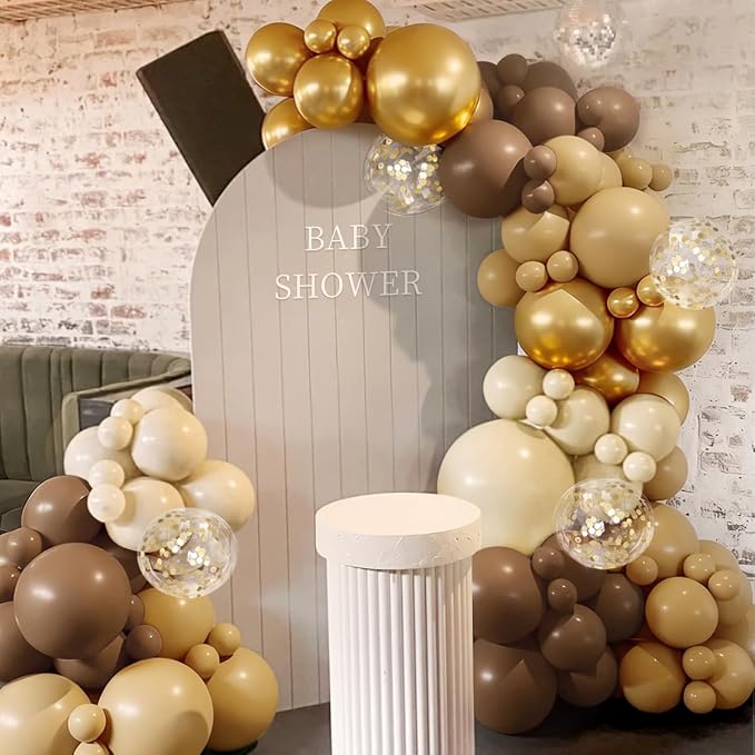 Brown Balloon Garland Arch Kit - Image 5