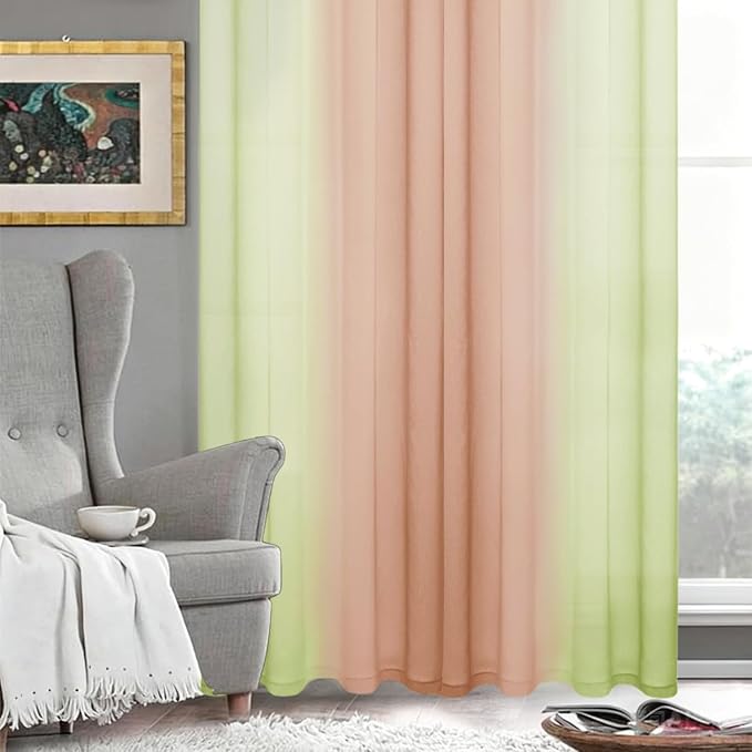 DWCN Ombre Sheer Curtains - Image 5