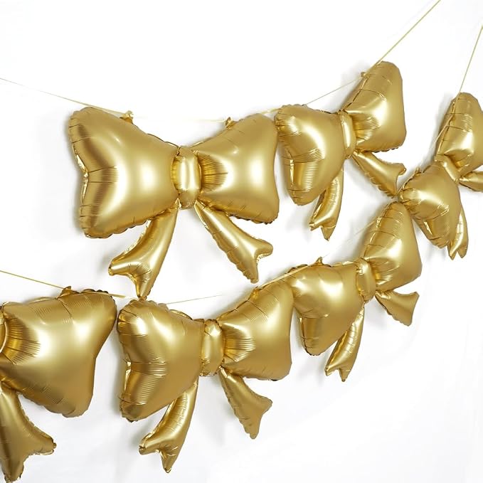 Party Era® 6 Pieces Bow Balloons, Wedding Bridal Shower, Baby Shower, Balloon by PartyEra