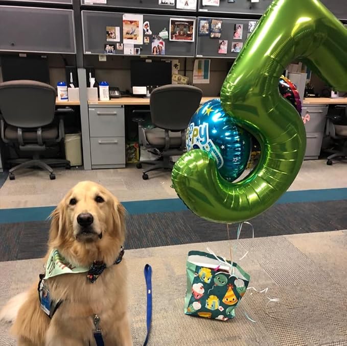 40 Inch Green Number Balloon 4, Large Number Foil Balloons Mylar - Image 7