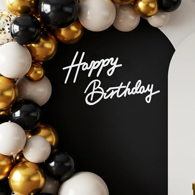 TONIFUL Happy Birthday Sign for Backdrop by TONIFUL