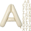 Cream A Letter Balloons, 40 Inch Letter A Balloon Beige, Helium Custom Letter by Dagelar