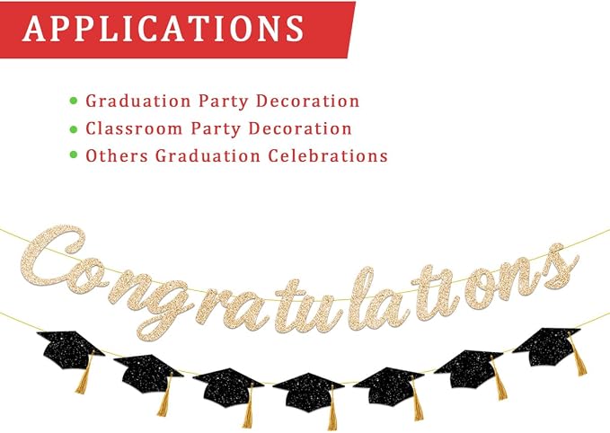 Mastered Graduation Congratulations Banner Party Decorations, 2026 Graduates - Image 5
