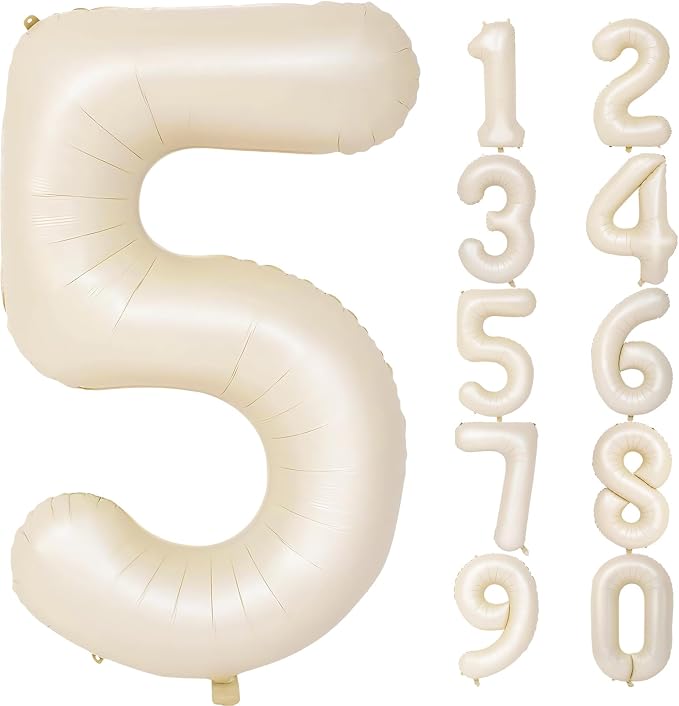 Number Balloons for Birthday Decorations by United-UnicornsParty