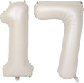 40 In Cream white Number Balloons Helium Foil Mylar Balloon Digital 17 | by Exquisitehighqualitypartydecorationstomeetyoureveryneed%EF%BC%81
