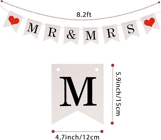 Mudder Mr and Mrs Just Married Banner - Image 2