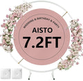 Round Backdrop Stand Arch Balloon Golden Metal Circle Garland Frame by Aisto