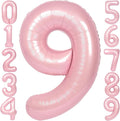 SUWEN 40 Inch Pink Large 9 Number Balloons Big Foil Helium Number Balloons 0-9 by SUWEN