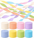 8 Pastel Streamers, 656ft Pack of Crepe Paper Party Decorations | Each roll is by CaptainD%C3%A9cor