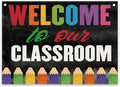 Welcome Decoration for Classroom, Welcome to Our Classroom Banner, Canvas by Unknown