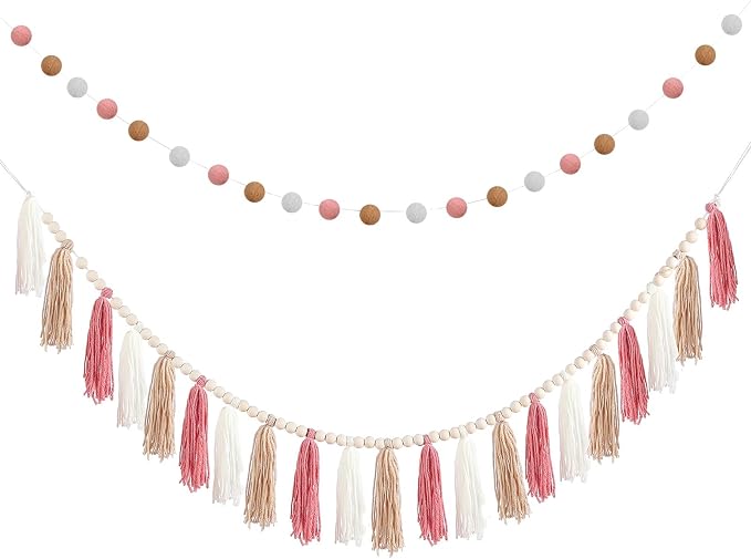 SmoothNovelty 2 Pcs Boho Tassel Garland Decor Include 1 Boho Tassel Garland by SmoothNovelty