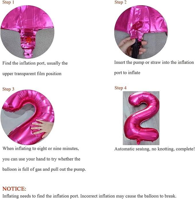 Jonhamwelbor Sweet 18 Balloons Pink Number 40 Inch 18 Pink Big Giant Jumbo Huge - Image 5
