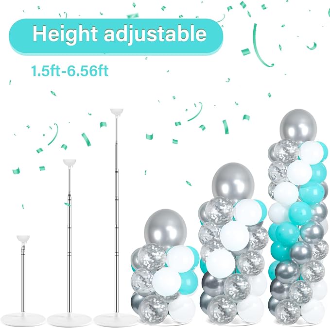 2 Sets Adjustable Balloon Column Stand Kit - Image 4