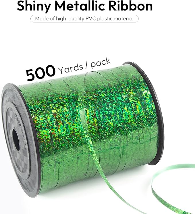 500 Yards Curling Ribbon for Gift Wrapping, 3/16" Balloon String for Christmas - Image 2