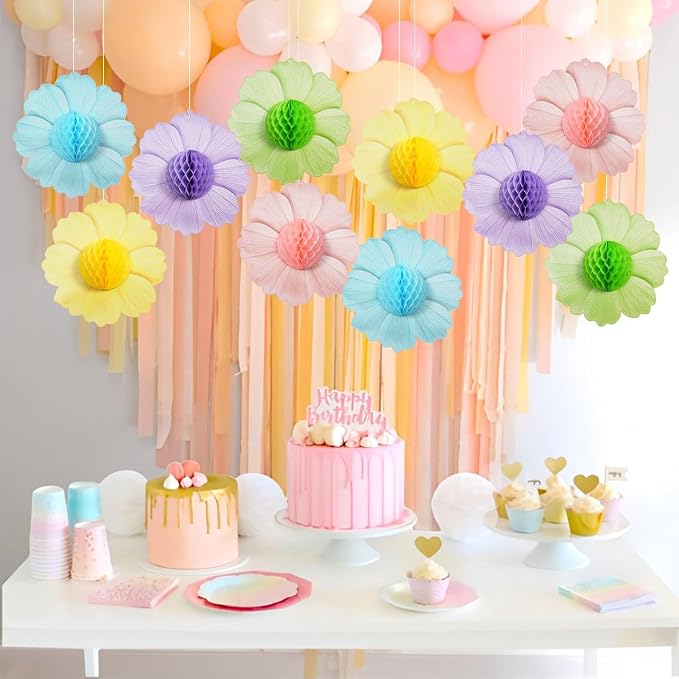 zilue Pastel Party Decorations Paper Flowers Decorations - Image 4