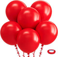 Bezente Red Balloons 18 Inch 30 Pack Latex Large Thick | Red Balloons Big Round by Bezente